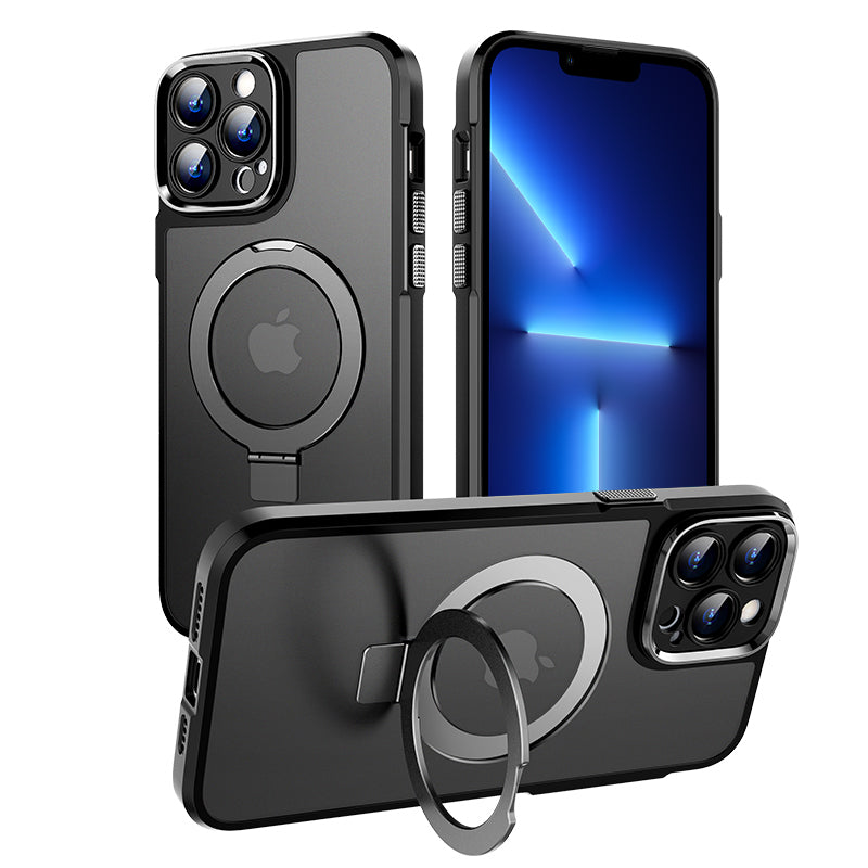 Magnetic Phone Kickstand Case for iPhone 13 Pro Max Matte Mobile Phone Cover Magnetic Phone Kickstand Case for iPhone 13 Pro Max Matte Mobile Phone Cover